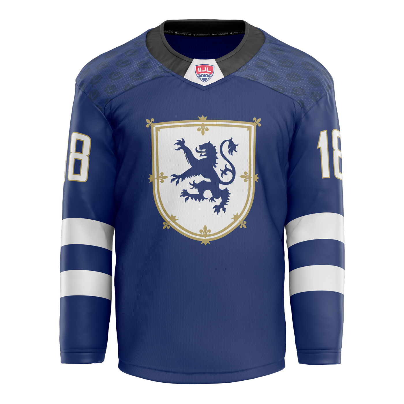 Finland Lacrosse Jersey 2018 World Championship FIL Israel Large Blue White