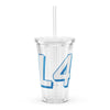 L4 Clear plastic tumbler