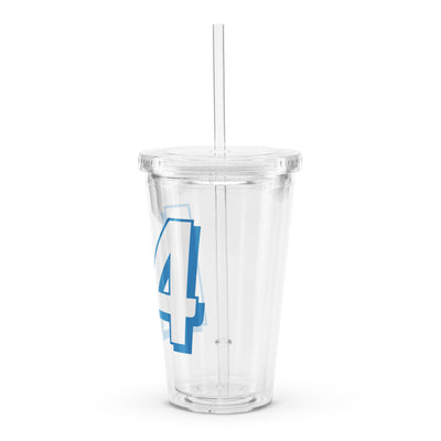 L4 Clear plastic tumbler