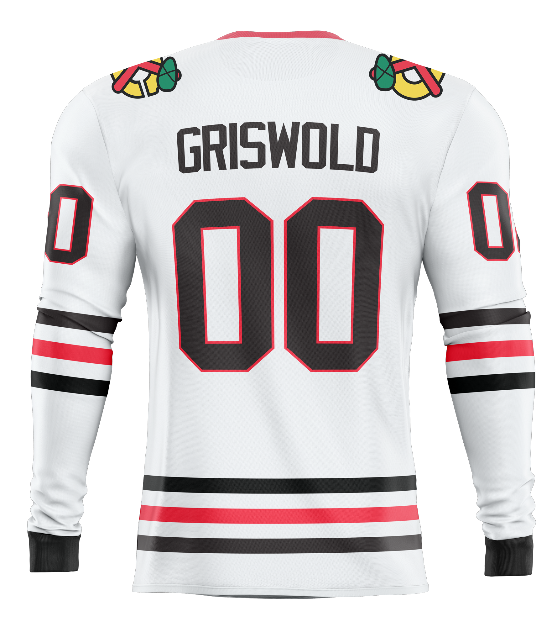 Clark Griswold #00 Chicago Blackhawks Adidas Authentic Away NHL Hockey